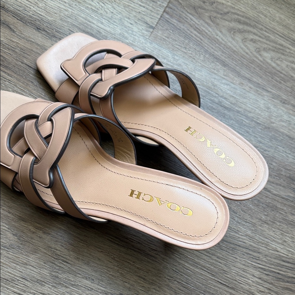 COACH TILLIE LEATHER SANDAL - Picture 5 of 7